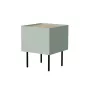 Comodino Cama Meble FELLINI 40x41x60, oliva con piano in rovere oliato, 1 cassetto, confezione da 2