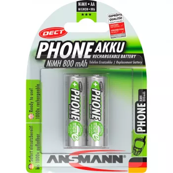 Batteria Ansmann blister 2 X DECT Accu AA 800mAh
