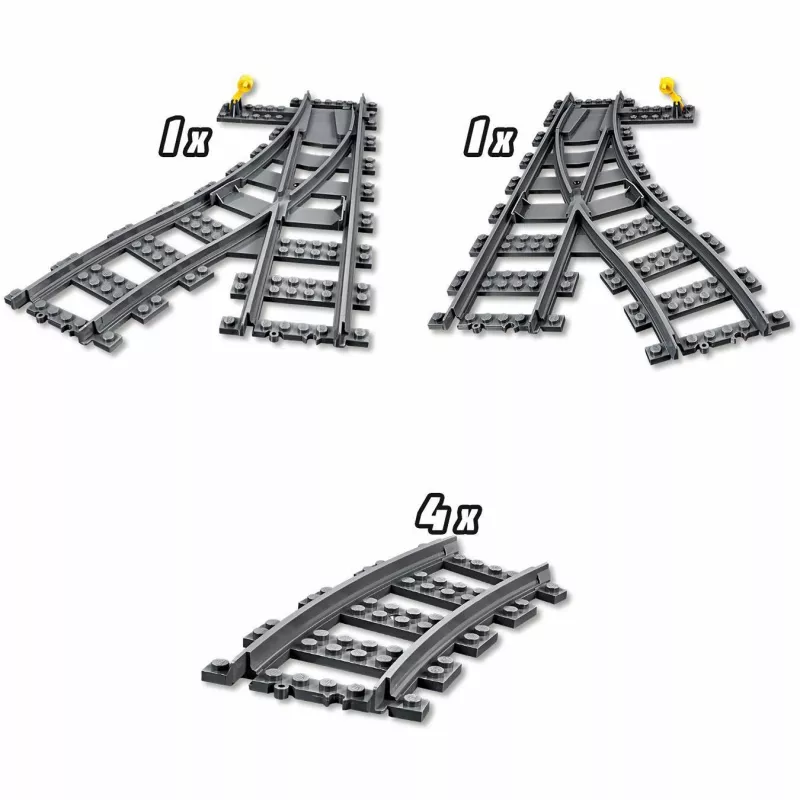 Set da costruzione LEGO City 60238 – scambio ferroviario e accessori per set di gioco