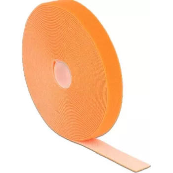 Fascia a velcro DeLOCK 18748 arancione 20 mm 10 m