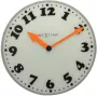 NeXtime orologio da parete 8152 Girl, Ø43 cm, bianco/grigio/nero/arancione