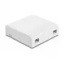 Presa per fibra ottica DeLOCK 2 x SC simplex LC duplex bianco