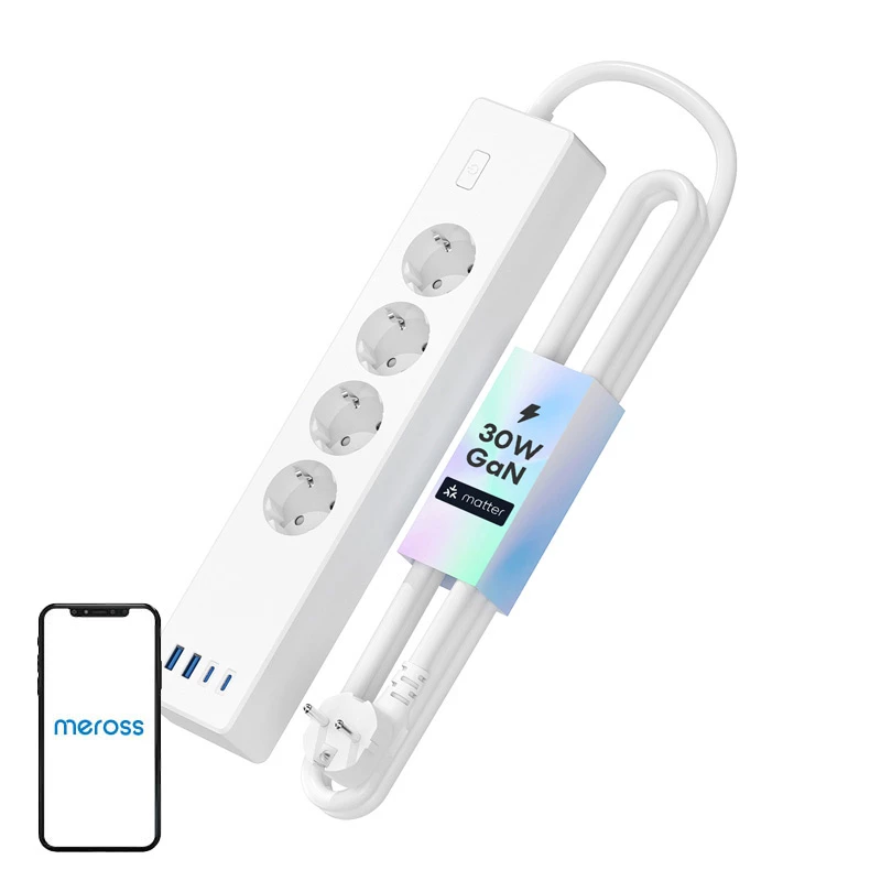 Ciabatta Meross MSP844 — 4 prese AC, 2 USB-A, 2 USB-C
