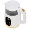 Bollitore Adler AD 1305WG — 1,7 l, 2200 W, vetro/plastica, bianco/oro/trasparente