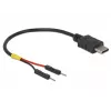DeLOCK 85418 cavo di alimentazione USB-C a 2x connettori pin header, 0,1 m