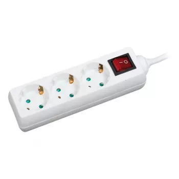 Prolunga elettrica LogiLink LPS206 1,4 m 3 uscite AC bianco