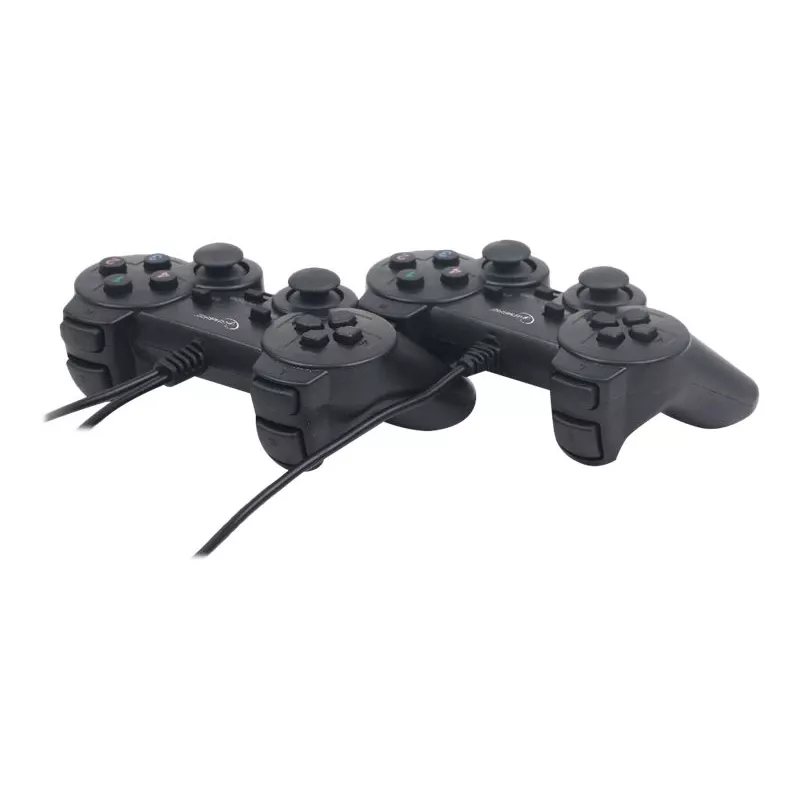 GEMBIRD JPD-UDV2-01 - Game Pad - 10 tasti - con filo (confezione da 2) - per PC (JPD-UDV2-01)