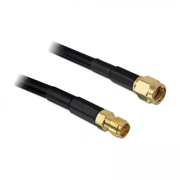 Cavo coassiale DeLOCK CFD200 15 m RP-SMA nero