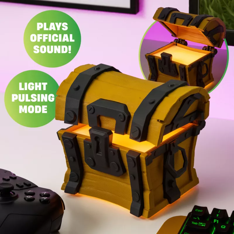 Lampada da tavolo Paladone Fortnite Chest Light – lampada LED a tema