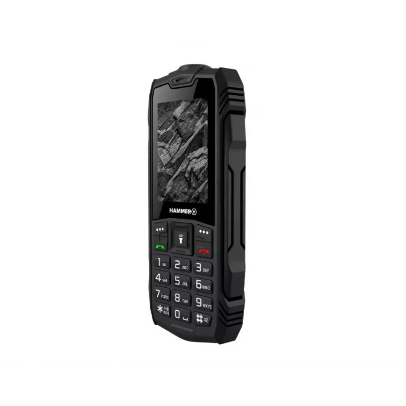 myPhone Hammer Rock telefono cellulare rugged, 2,4 pollici, Dual SIM, nero