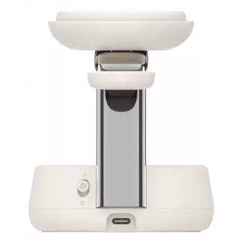 Caricabatterie USB wireless Belkin Qi2 WIZ040KQSD — 25 W, alimentazione USB, cavo 1,5 m, bianco, per smartphone smartwatch cuffie fitness tracker