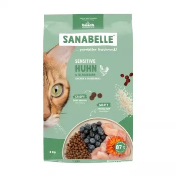 Cibo secco per gatti Bosch Sanabelle Sensitive pollo 8 kg — alimento completo ipoallergenico per gatti adulti