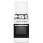 Cucina elettrica a gas MPM MPM-56-KGM-04, 4 bruciatori, 56 cm, forno elettrico, nero