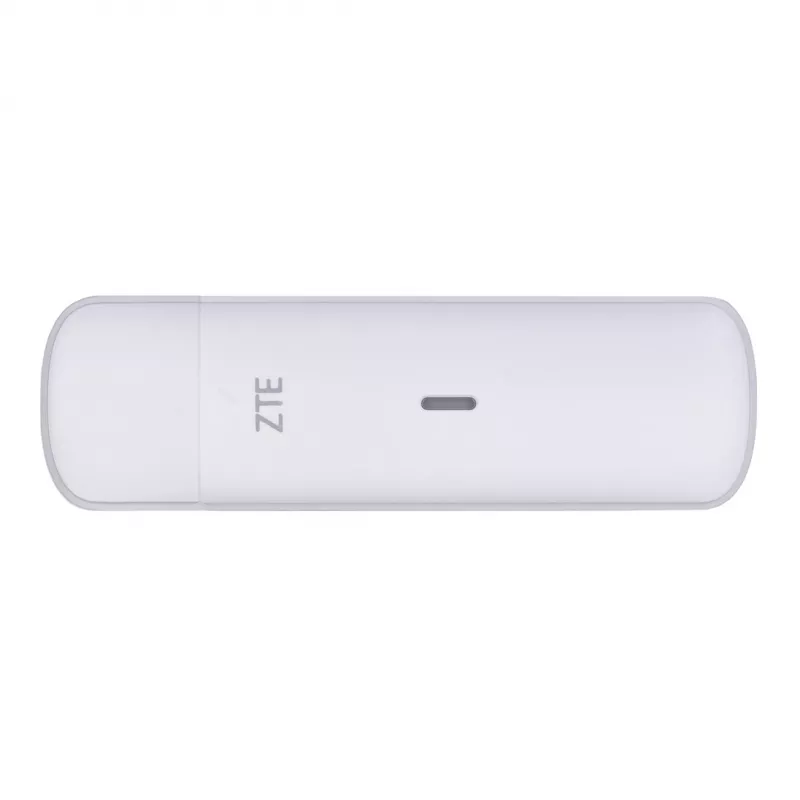 Modem USB mobile ZTE MF833N, formato USB portatile, 4G LTE-FDD/TDD fino a 150 Mbit/s, supporto HSUPA/2G, slot microSD, bianco