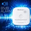 Rilevatore di fumo radio QOLTEC modello 52653 con allarme a batteria 85 dB