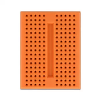 Breadboard DELOCK 18319, scheda di prototipazione in plastica, arancione, 36×46×10 mm