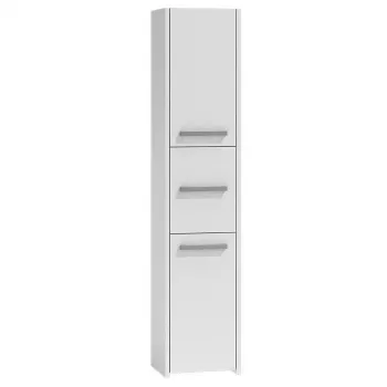 Mobile da bagno a terra Top e shop S43 BIEL — a sé stante, 6 ripiani, 400×300×1700 mm, bianco
