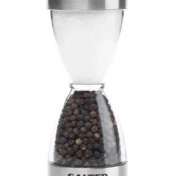 Macina sale e pepe meccanico Salter 7611 BKXRUP1 2-in-1 macinature regolabili acciaio inox