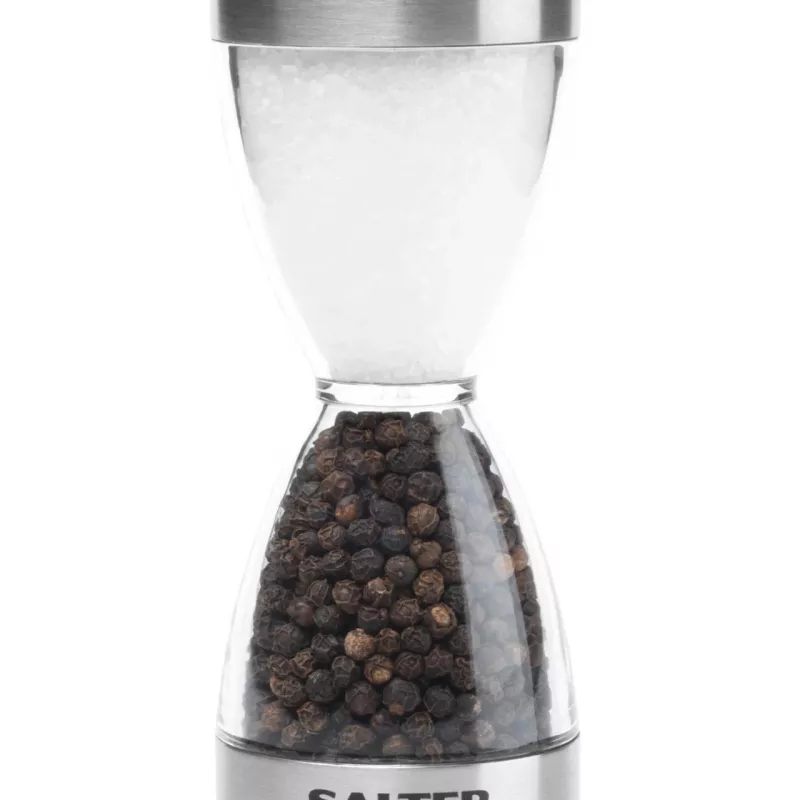 Macina sale e pepe meccanico Salter 7611 BKXRUP1 2-in-1 macinature regolabili acciaio inox