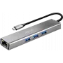 LogiLink hub USB 3.2 Gen1, 3x USB-A, 1x RJ45 Gigabit Ethernet (UA0461)