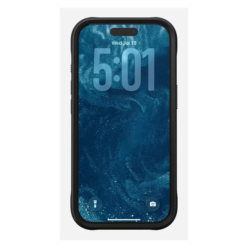 Custodia per smartphone Nomad Rugged Leather Case per iPhone 17 Pro, 6,3 pollici (16 cm), marrone, pelle/TPU/alluminio