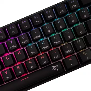 Tastiera meccanica gaming White Shark Shinobi-2 con switch Red, nera, layout US