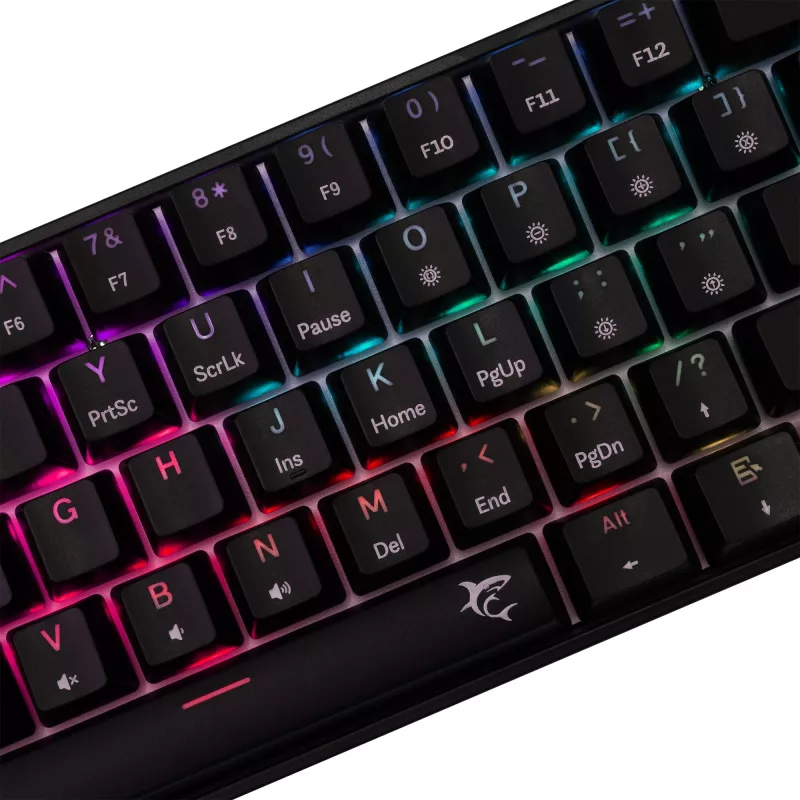 Tastiera meccanica gaming White Shark Shinobi-2 con switch Red, nera, layout US