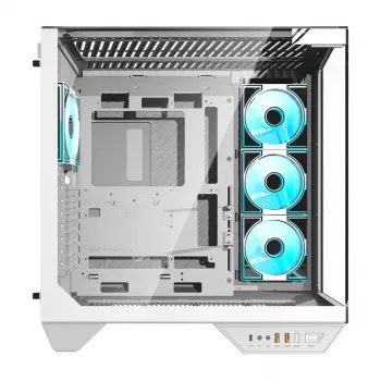Case PC Darkflash DY470 (bianco) + 4 ventole