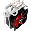 Xilence A402 dissipatore CPU 9,2 cm nero, rosso, argento