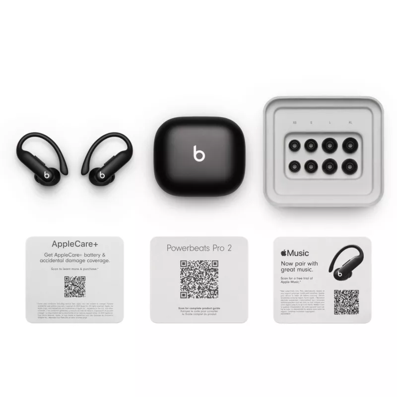 Beats Powerbeats Pro 2 cuffie, nero diamante, in-ear, wireless, MX723ZM/A