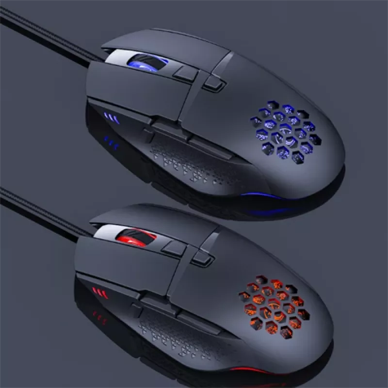 Lumi Legend WM03G-16 mouse con filo, USB Type-A, ottico, 7200 DPI, Juoda