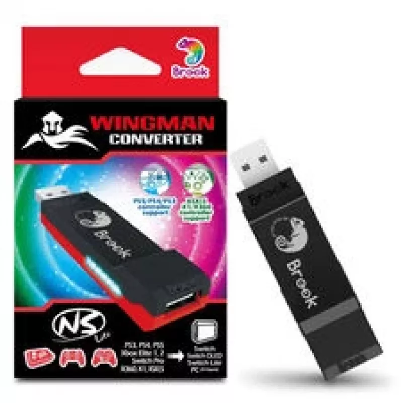 Brook Gaming Wingman adattatore USB per controller per Nintendo Switch 1 & 2, FM00011766
