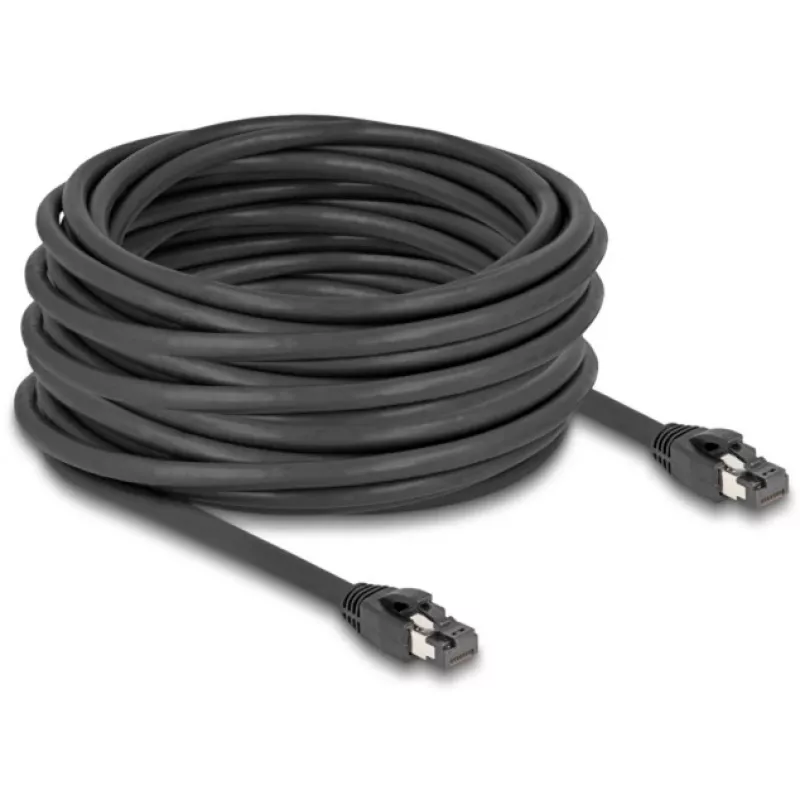Cavo di rete DeLOCK RJ45 Cat.8.1 15 m nero