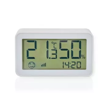 Nedis ZBSC30WT - sensore climatico smart - Zigbee 3.0 - a batteria - Android - IOS - bianco