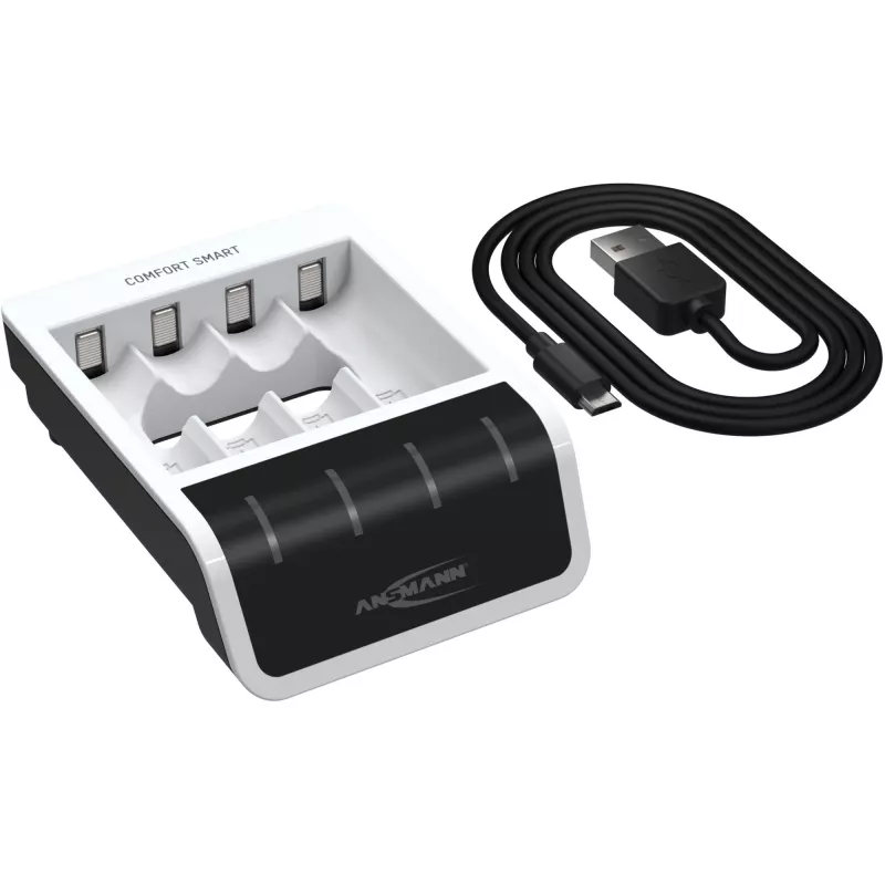 Caricabatterie Ansmann Comfort Smart per batterie domestiche USB