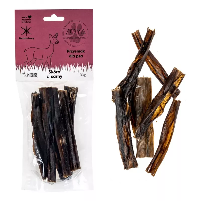 ZOYA Carne di capriolo - snack per cani - 80 g