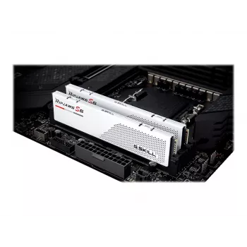 DIMM 32 GB DDR5-5600 (2x 16 GB) kit dual, memoria bianco, F5-5600J4040C16GX2-RS5W, Ripjaws S5, INTEL XMP