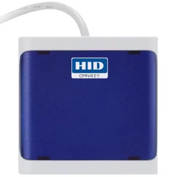 Lettore di carte OMNIKEY 5023 blu scuro – HID OMNIKEY 5023 lettore di smart card a contatto, dispositivo singolo colore blu scuro