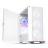 Montech AIR 100 ARGB tower MICRO-ATX con quattro ventole ARGB preinstallate, design ultra-minimalista, pannello frontale in mesh fine, elevato flusso d'aria, lato unico