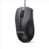 DICOTA - mouse - ambidestro - laser - 3 tasti - con filo - USB - nero (D32011)