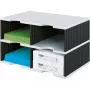 Contenitore per documenti styrodoc duo polistirene nero - grigio (268-0222.98)