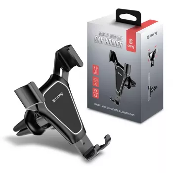 Supporto auto Crong CRG-CH4-BLK per smartphone — design compatto regolabile