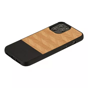 Custodia per cellulare man and wood per iPhone 12 Pro Max — spina di pesce nero
