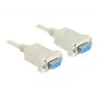 Null modem seriale 9 pin femmina su 9 pin femmina 1,8 m, cavo grigio, 1,8 metri