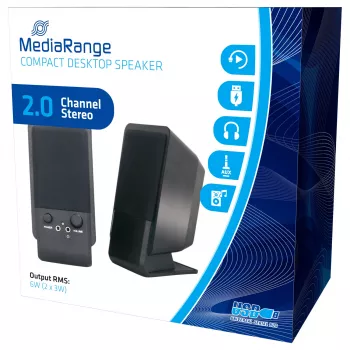 MEDIARANGE altoparlanti – per PC – 6 Watt (potenza totale)