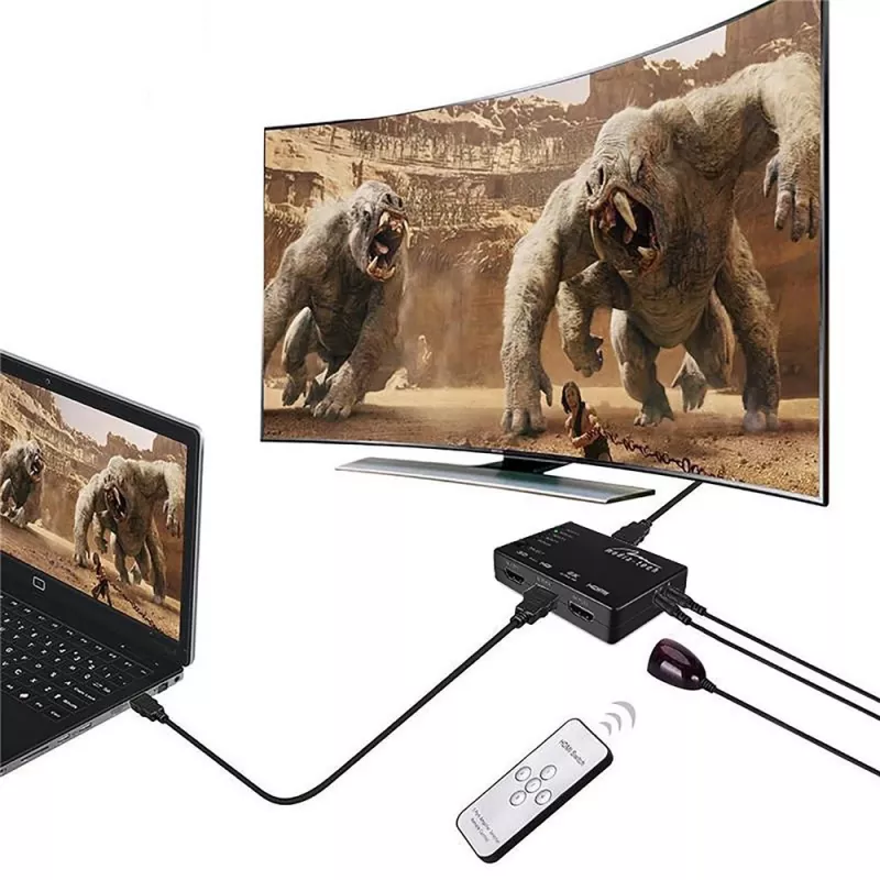 Media-Tech MT5207 Switch HDMI 5x, 4K