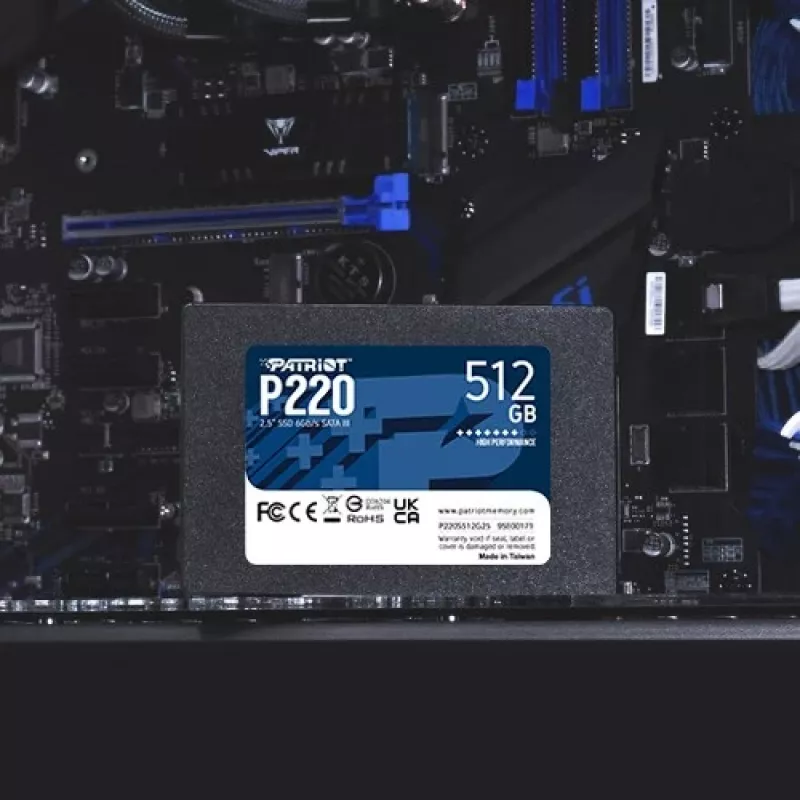 Patriot Memory P220 SSD da 512 GB, 2,5″, SATA III (P220S512G25)