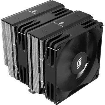 Dissipatore ad aria per CPU Silentware Titan Performance Dual-Tower, 265W TDP, 2 ventole PWM da 120 mm, compatibile con AM5/LGA1700