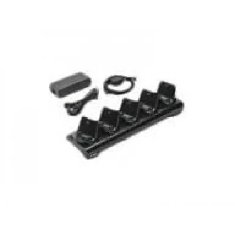 Caricabatterie Zebra CRD-MPM-5SCHGEU1-01, alimentazione CA, uso interno, nero, con cavo DC