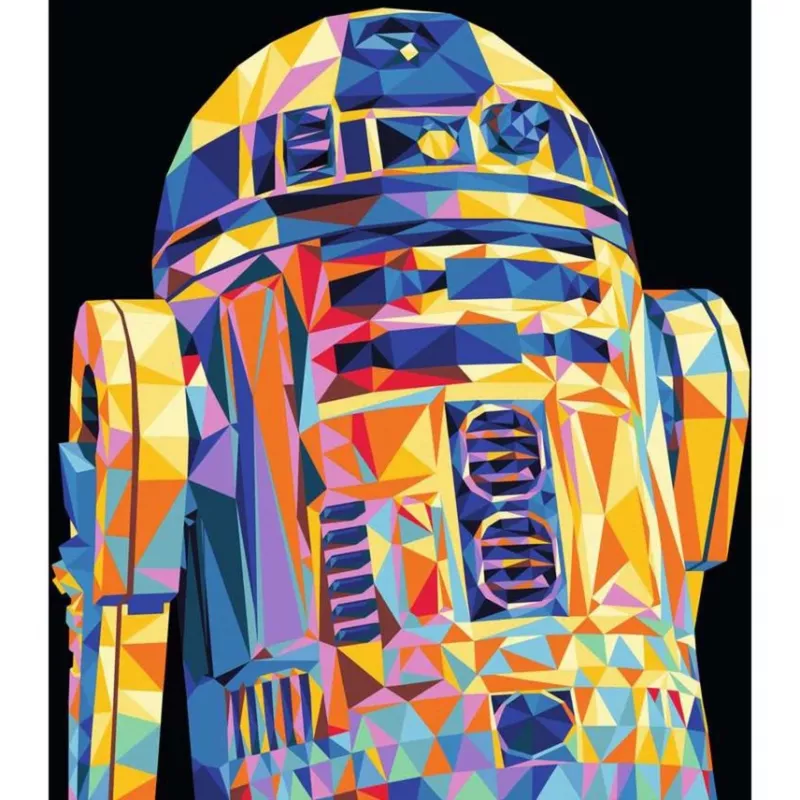 Set da colorare Ravensburger CreArt Star Wars R2‑D2 – set colora per numeri